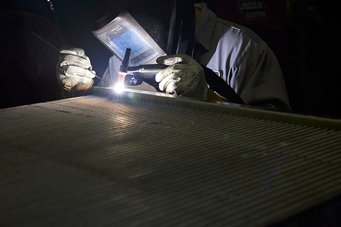 A guy welding